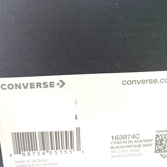 Converse AS Hi Sneaker Vintage Canvas Blue White Women's Size 163974C - Picture 9 of 10